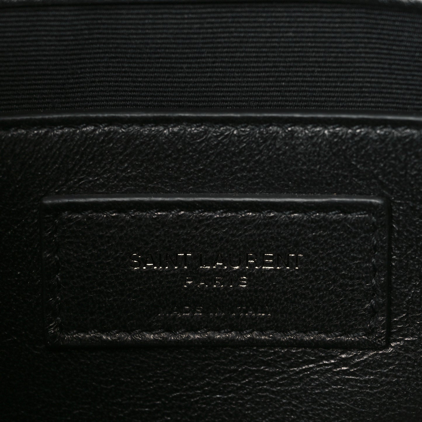 Calfskin Crocodile Embossed Matelasse Monogram Baby Niki Chain Satchel Black