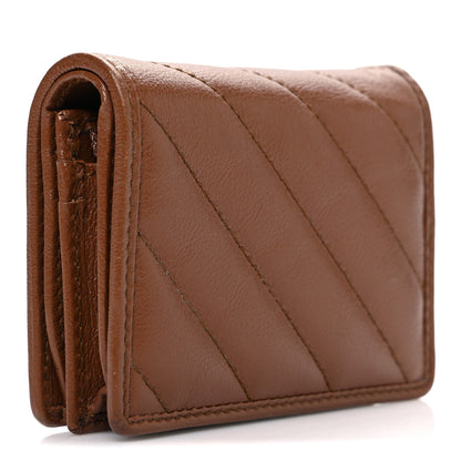 Gucci Azalea Calfskin Matelasse Diagonal GG Marmont Card Case Wallet Cuir 3 of 7