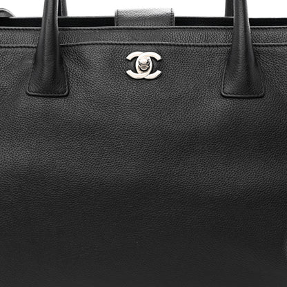 Chanel Calfskin Cerf Executive Shopper Tote Black 8 of 10