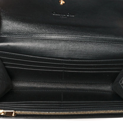 Christian Dior Grained Calfskin Cannage Lady Dior Rendezvous Wallet Black 5 of 10