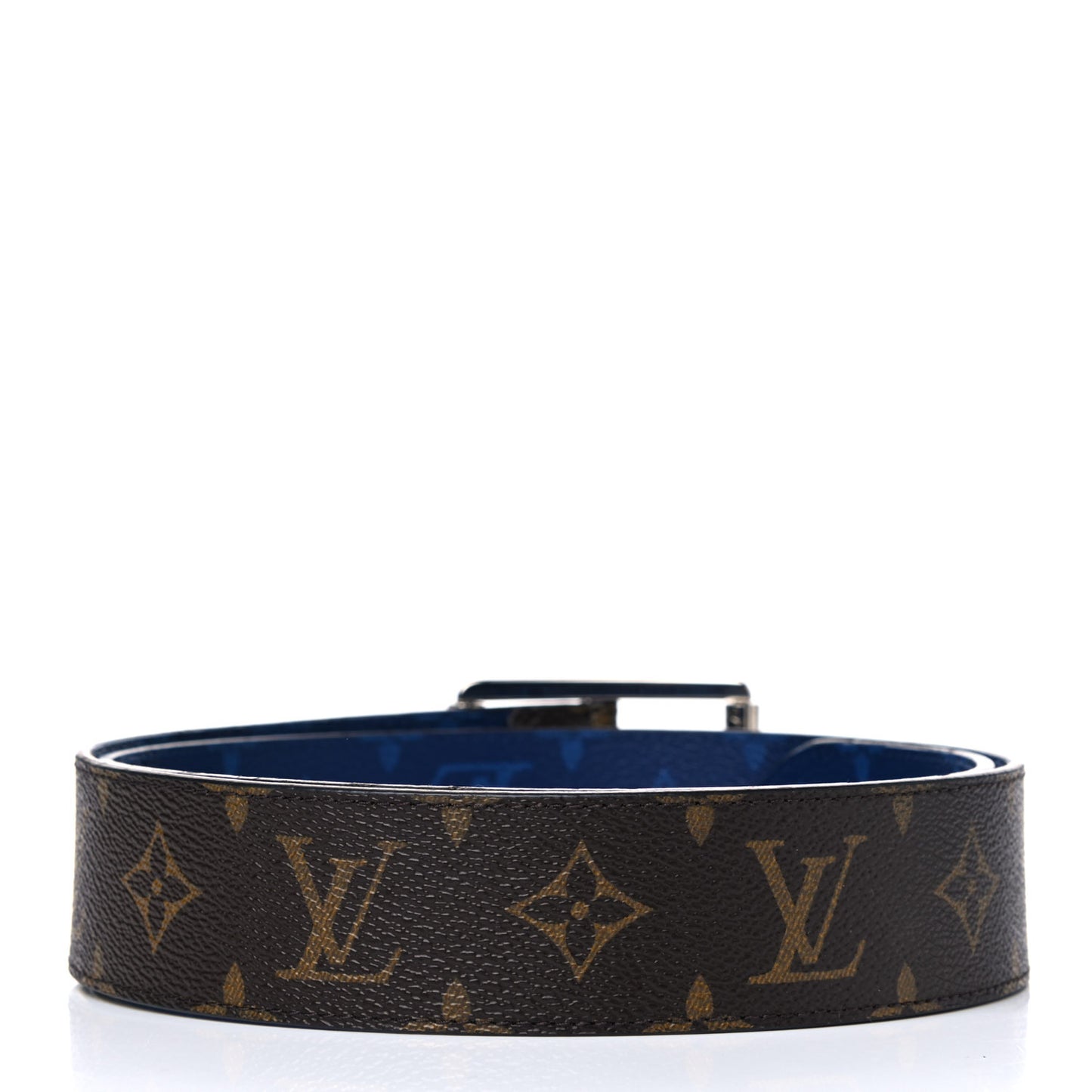 Monogram 40mm Reverso Belt 100 40 Pacific Blue