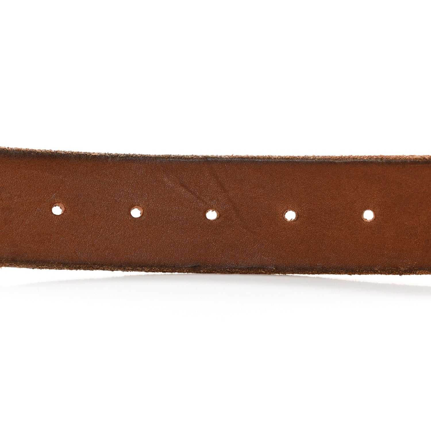 Gucci Calfskin Brass Feline Buckle Belt 80 32 Toscano 3 of 9