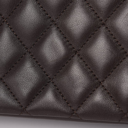 Chanel Calfskin Quilted Large Cambon Tote Brown 17 of 24