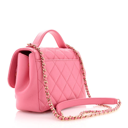 Chanel Caviar Quilted Small Business Affinity Flap Pink 3 of 10