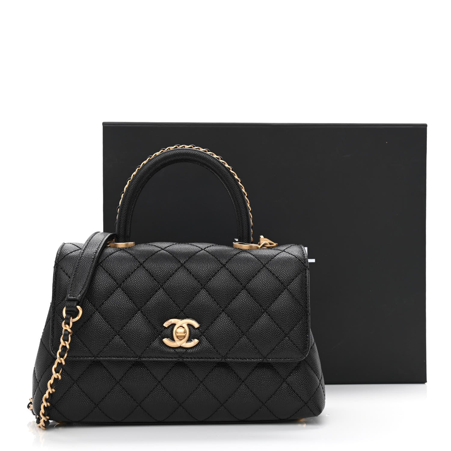 Chanel Caviar Quilted Mini Coco Handle Flap Black 11 of 11