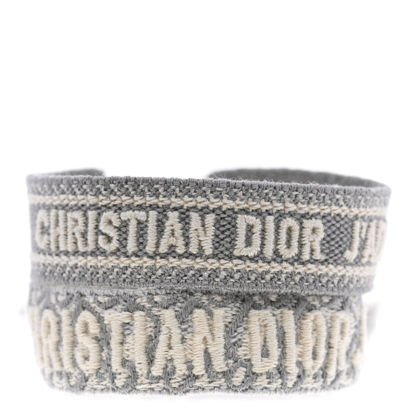 Woven Cotton J'Adior Friendship Bracelet Set Grey