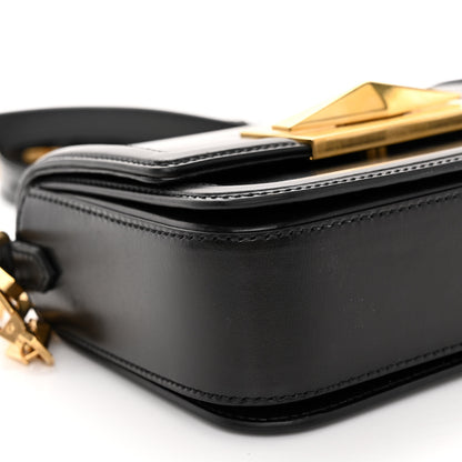 Jimmy Choo Box Calfskin Diamond Crossbody Bag Black 5 of 9
