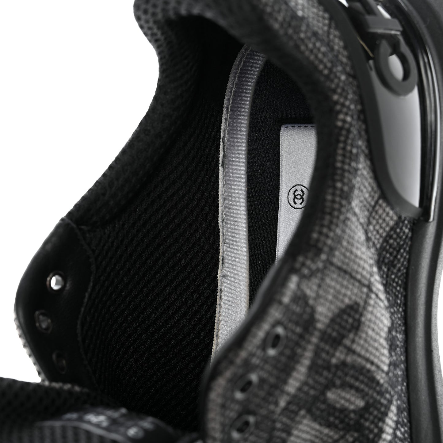 Mesh Embroidered CC Sneakers 38 Black