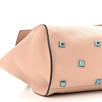 Salvatore Ferragamo Hammered Calfskin Medium Studio Top Handle Bag Beige 9 of 13