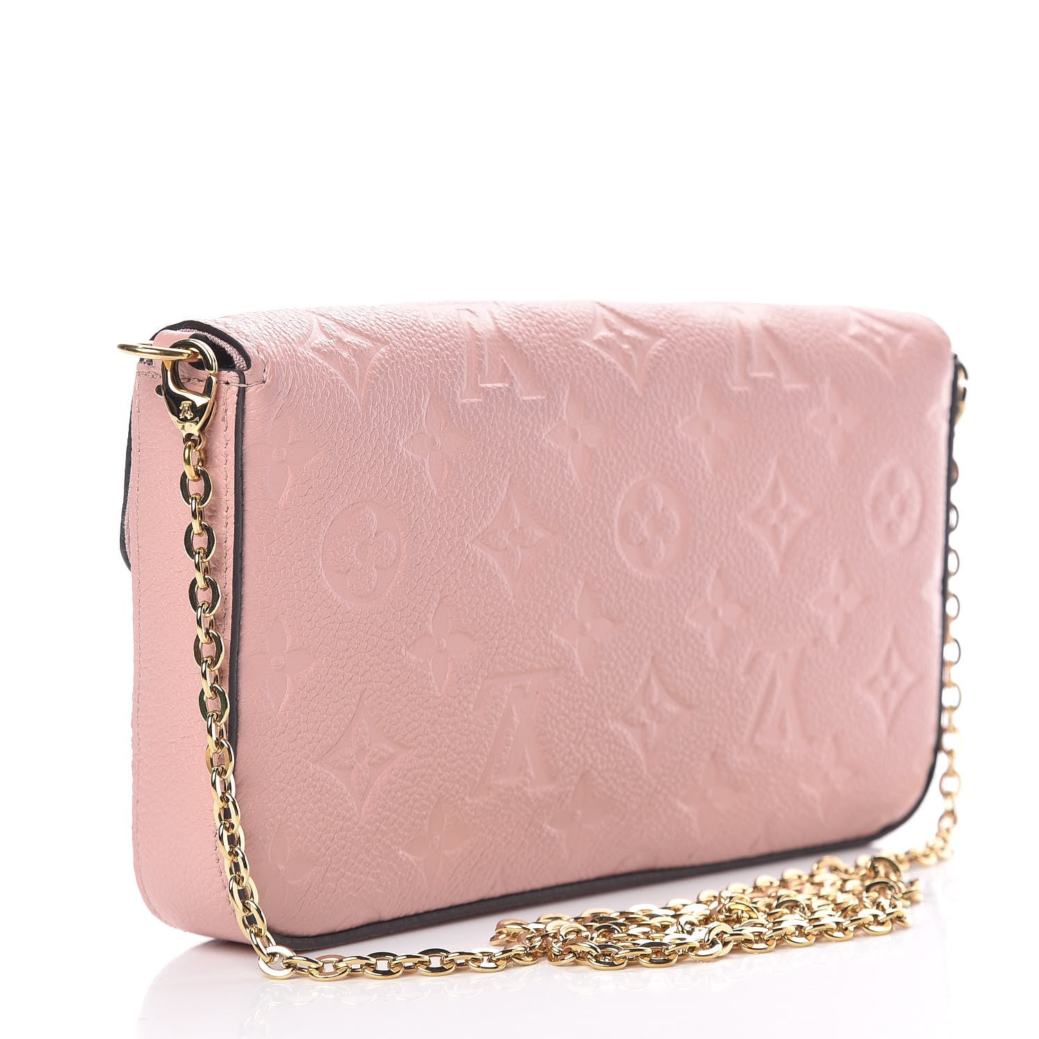 Louis Vuitton Empreinte Pochette Felicie Chain Wallet Rose Poudre 3 of 13