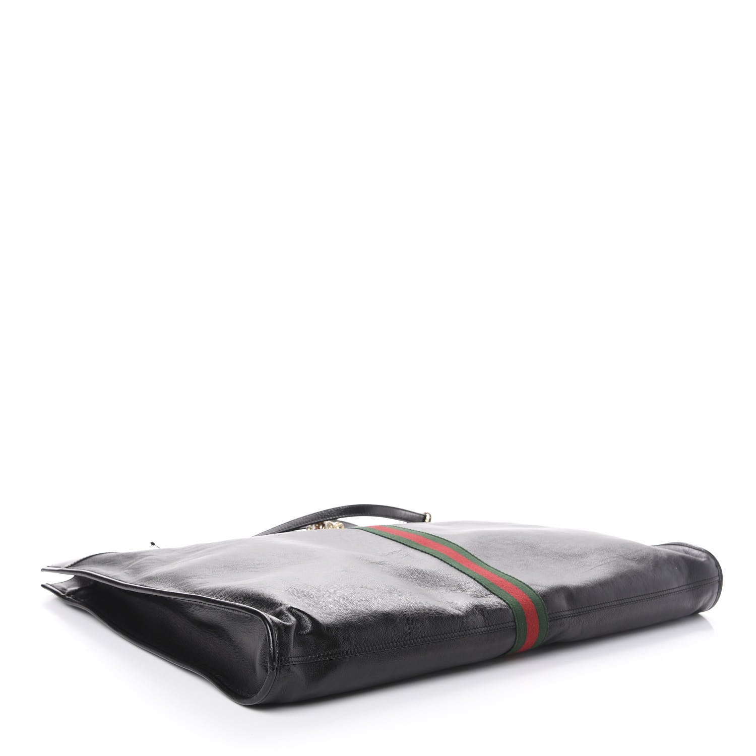 Gucci Calfskin Large Rajah Chain Tote Black 4 of 6
