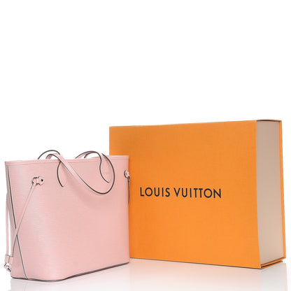 Louis Vuitton Epi Neverfull MM Rose Ballerine 9 of 9