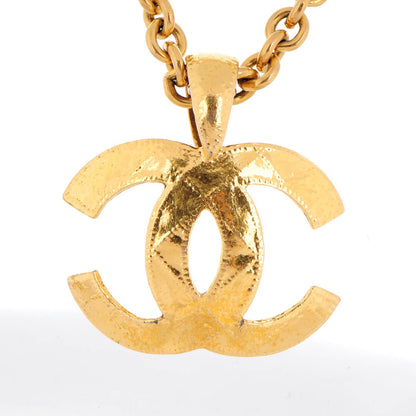 Chanel Quilted CC Long Chain Necklace Gold 3 of 4