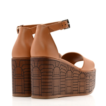 Hermes Calfskin Illusion 35 Sandals 36.5 Naturel 5 of 12