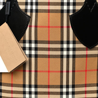 Burberry Vintage Check Medium The Giant Reversible Tote Antique Yellow Bright Red 8 of 18