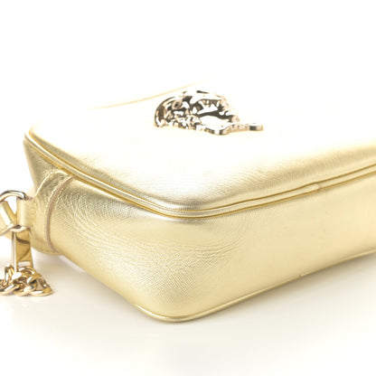 Versace Grained Calfskin Palazzo Medusa Camera Bag Gold 8 of 9