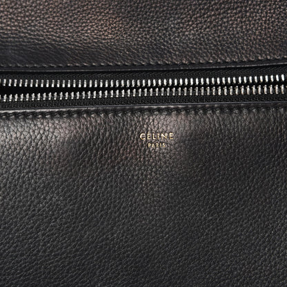 Celine Grained Calfskin Medium Edge Shoulder Bag Black 6 of 8