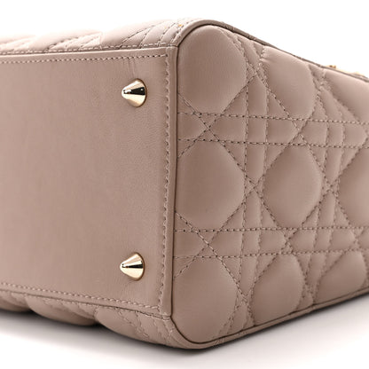 Christian Dior Lambskin Cannage Medium Lady Dior Warm Taupe 10 of 10