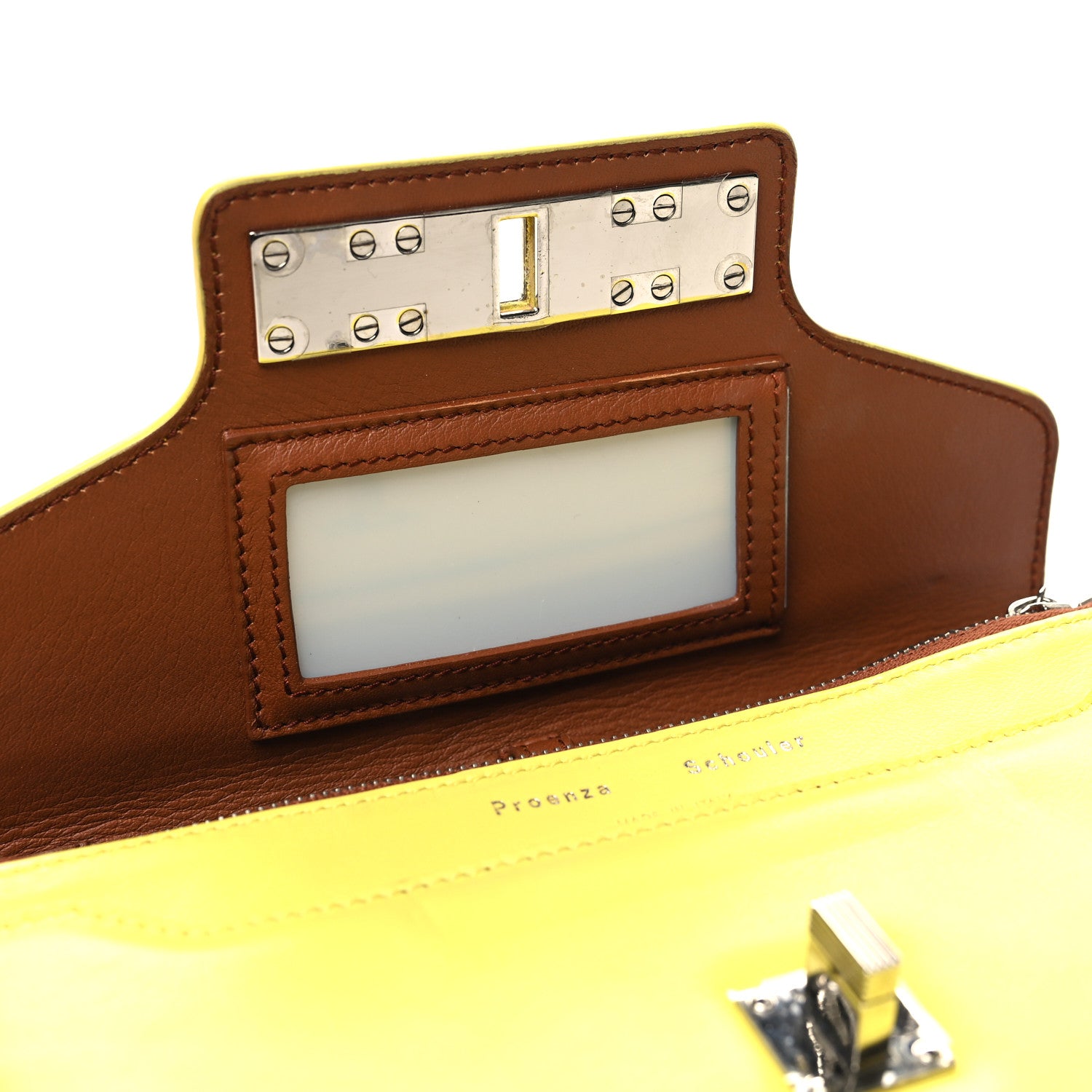Proenza Schouler Smooth Calfskin PS11 Chain Wallet Yellow 10 of 12