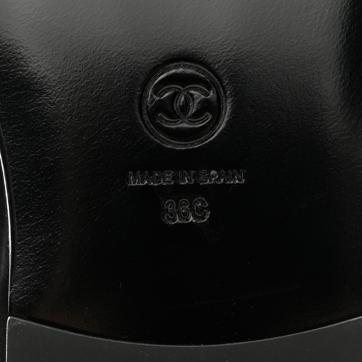 Chanel Suede Calfskin CC Loafers 36 Black 7 of 9