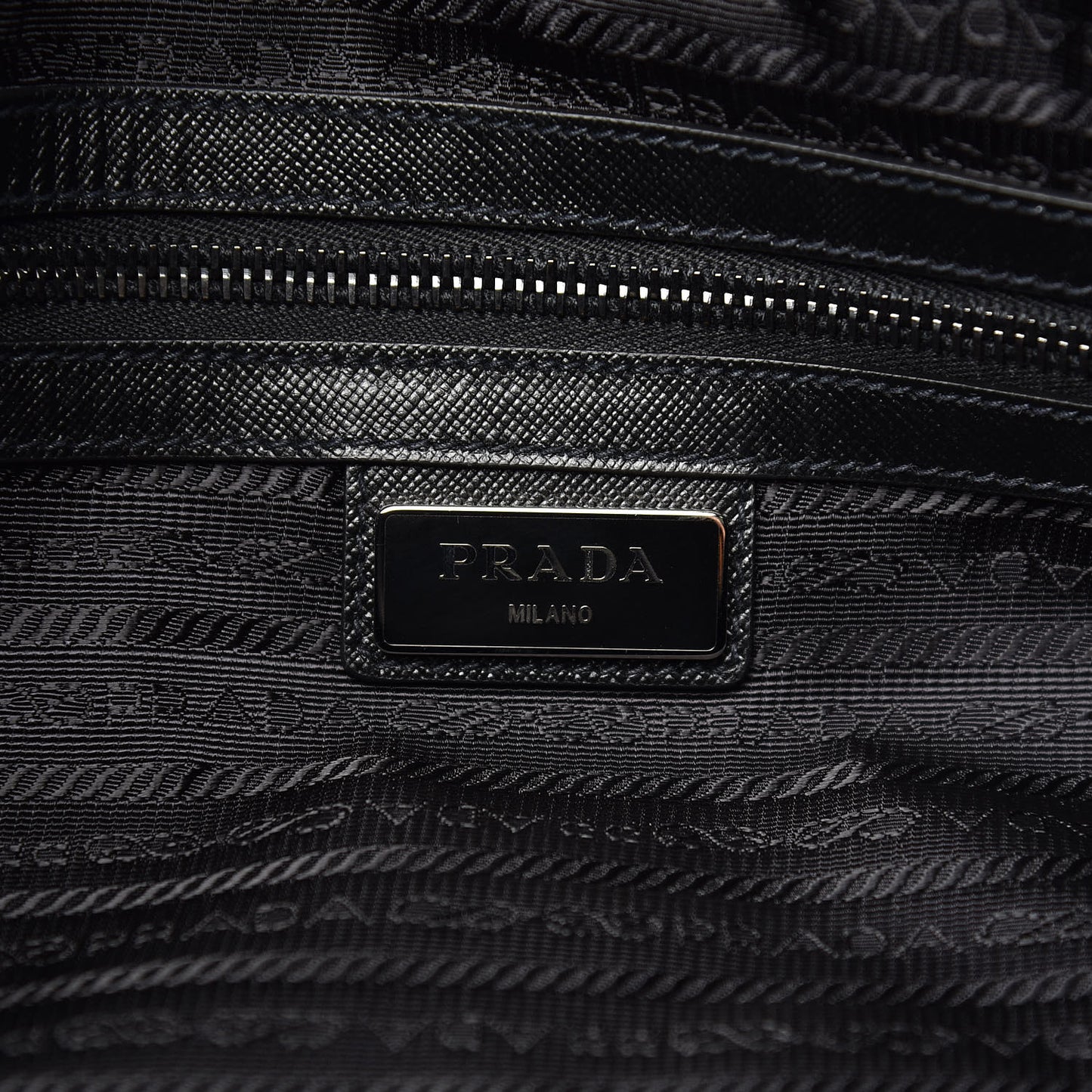 Tessuto Nylon Saffiano Viaggio Duffle Black