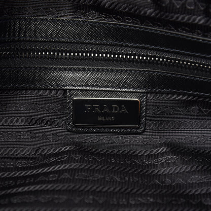 Prada Tessuto Nylon Saffiano Viaggio Duffle Black 6 of 12