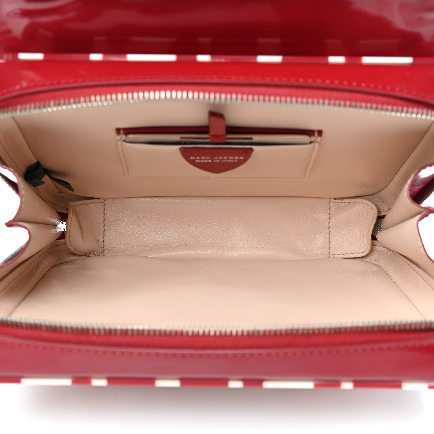 Marc Jacobs Patent Resin Printed Camera Bag Red White 4 of 4