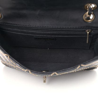 Chanel Calfskin Wild Stitch Jumbo Flap Black 5 of 15