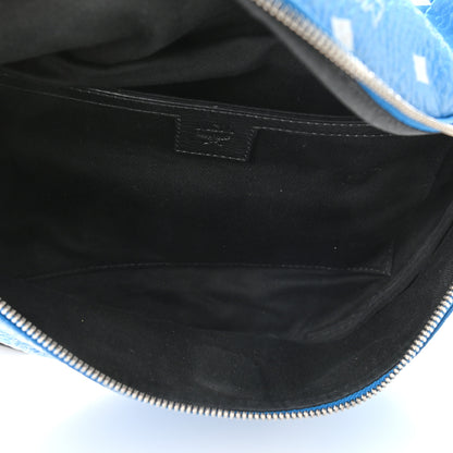 MCM Visetos Medium Stark Belt Bag Blue 5 of 9