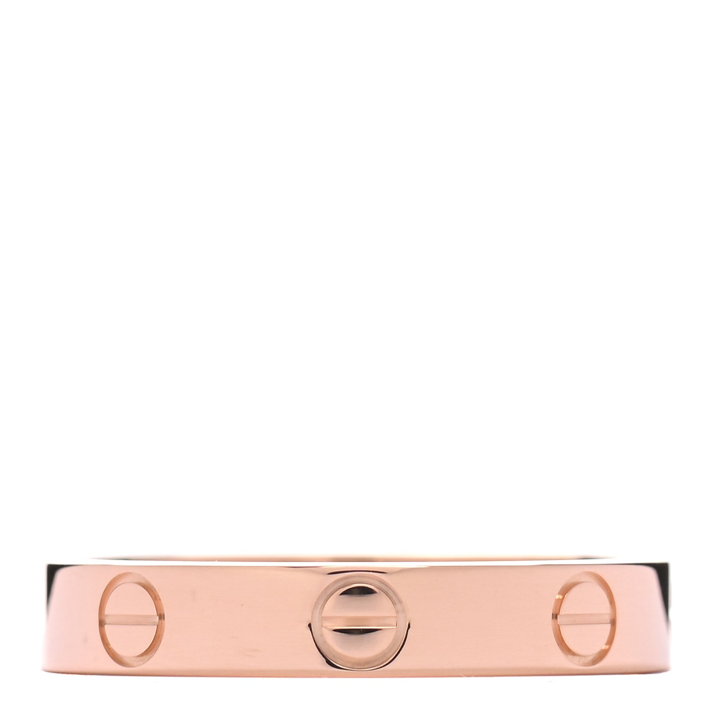 18K Pink Gold 3.5mm LOVE Wedding Band Ring 55 7.25