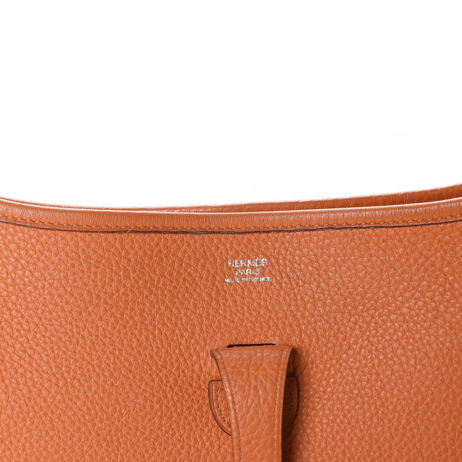 Hermes Taurillon Clemence Evelyne II PM Orange 8 of 11