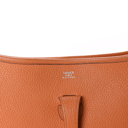 Hermes Taurillon Clemence Evelyne II PM Orange 8 of 11