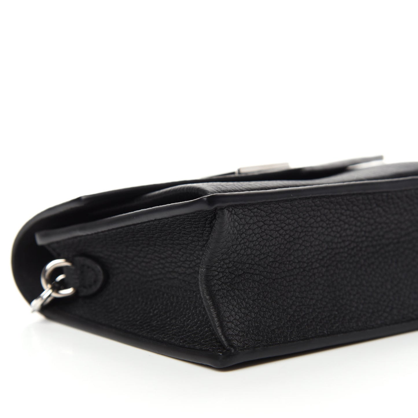 Soft Calfskin Mini My Lockme Chain Pochette Black