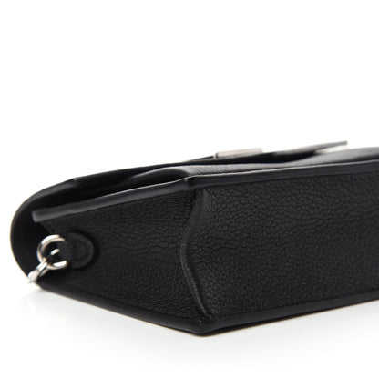 Louis Vuitton Soft Calfskin Mini My Lockme Chain Pochette Black 6 of 11
