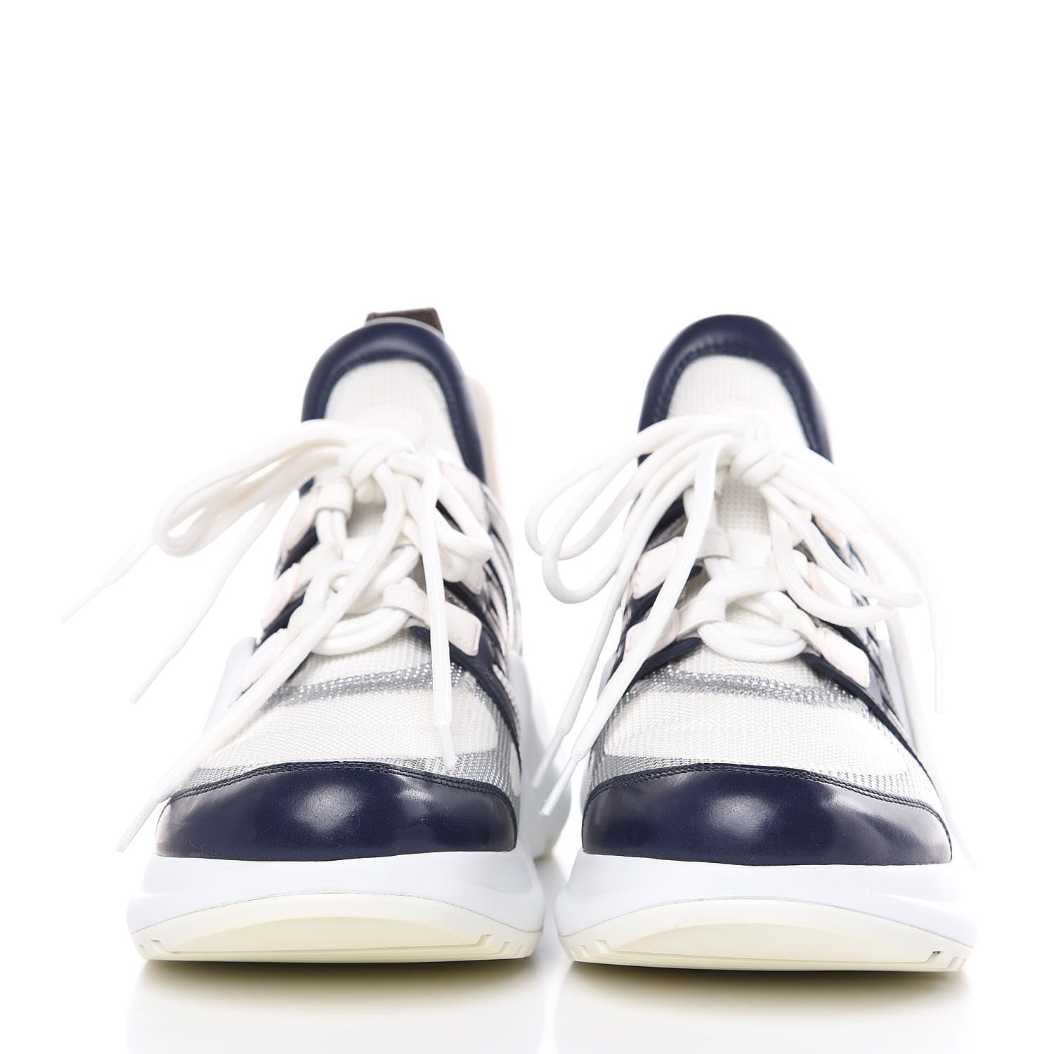 Louis Vuitton Calfskin Technical Nylon LV Archlight Sneaker 38 White 2 of 10