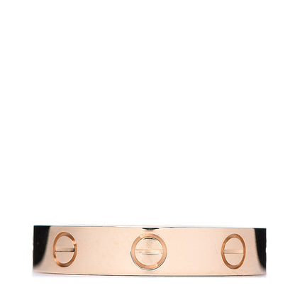 Cartier 18K Yellow Gold Diamond 4mm LOVE Wedding Band Ring 53 6.25 2 of 4