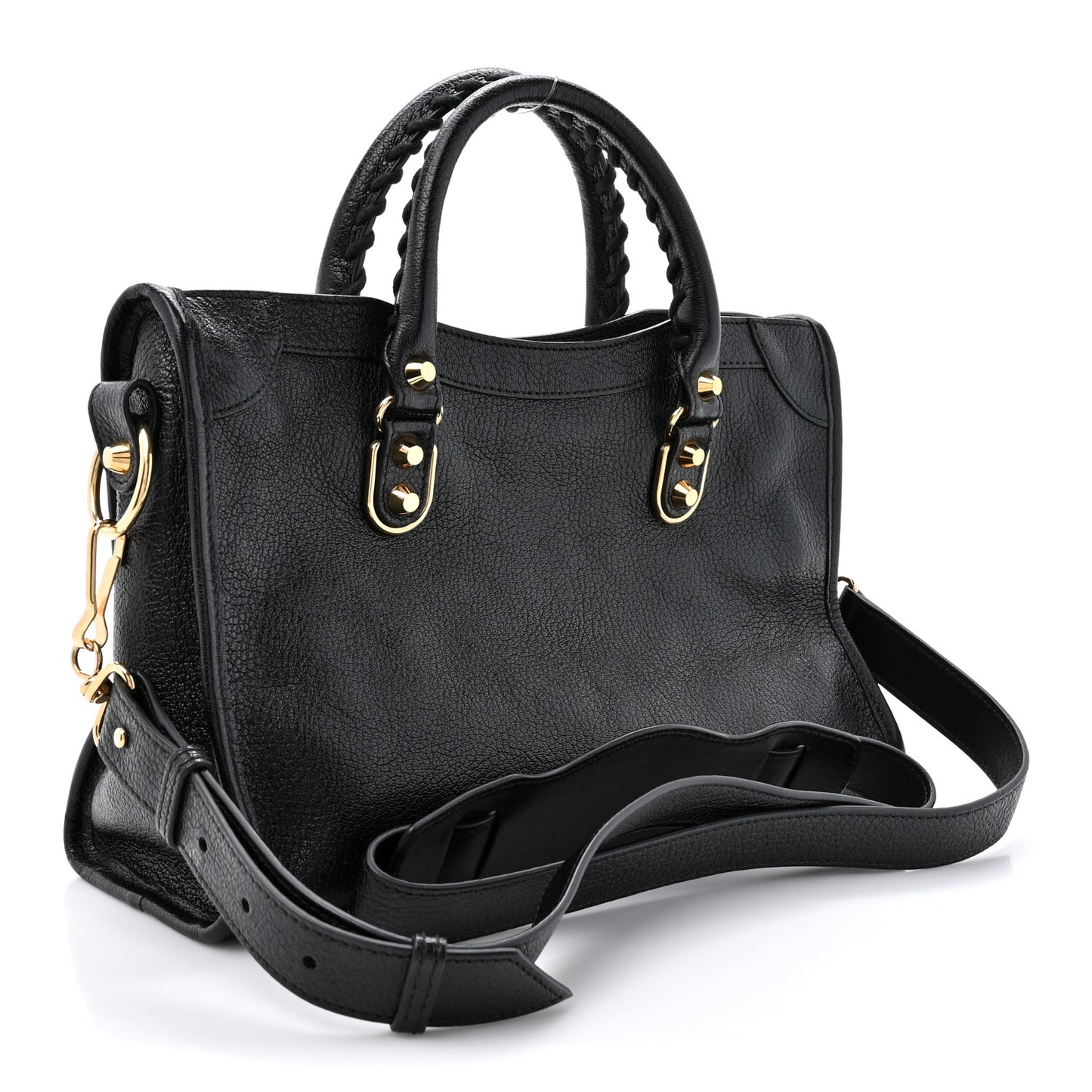 Chevre Gold Metallic Edge Hardware S City Black