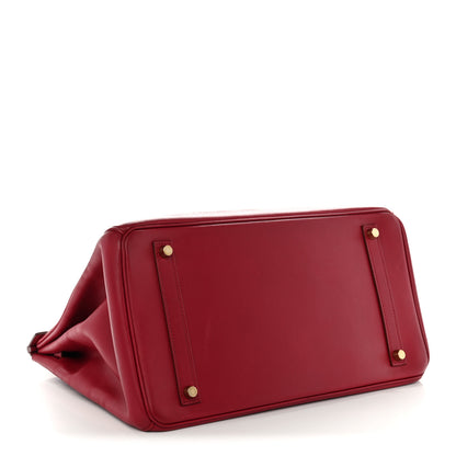 Hermes Tadelakt Ghillies Birkin 35 Rubis 4 of 12