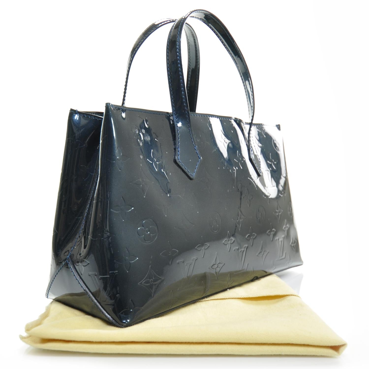 Louis Vuitton Vernis Wilshire PM Blue Infini 2 of 9