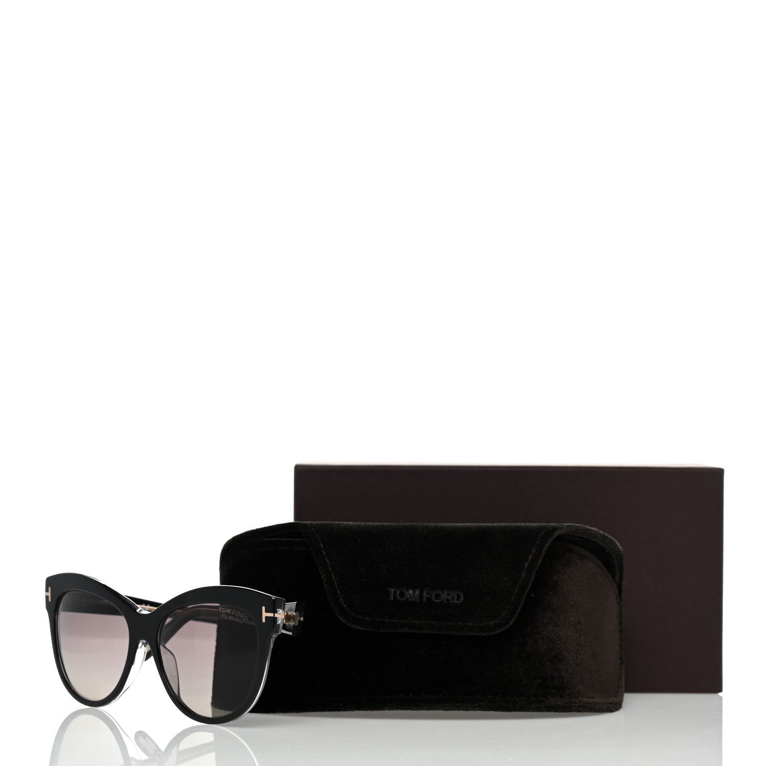 Tom Ford Polarized Lily Sunglasses TF430 Black 8 of 8