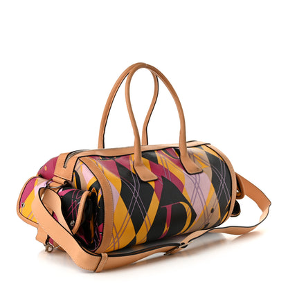 Christian Dior Coated Canvas Harlequin Boston Bag Multicolor 3 of 10