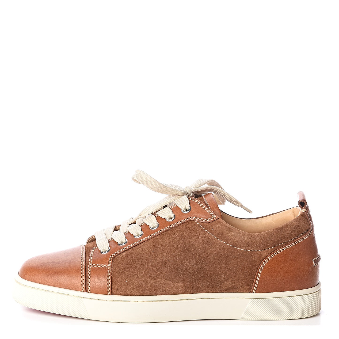 Calfskin Veau Velours Mens Louis Junior Flat Sneakers 41 Indiana