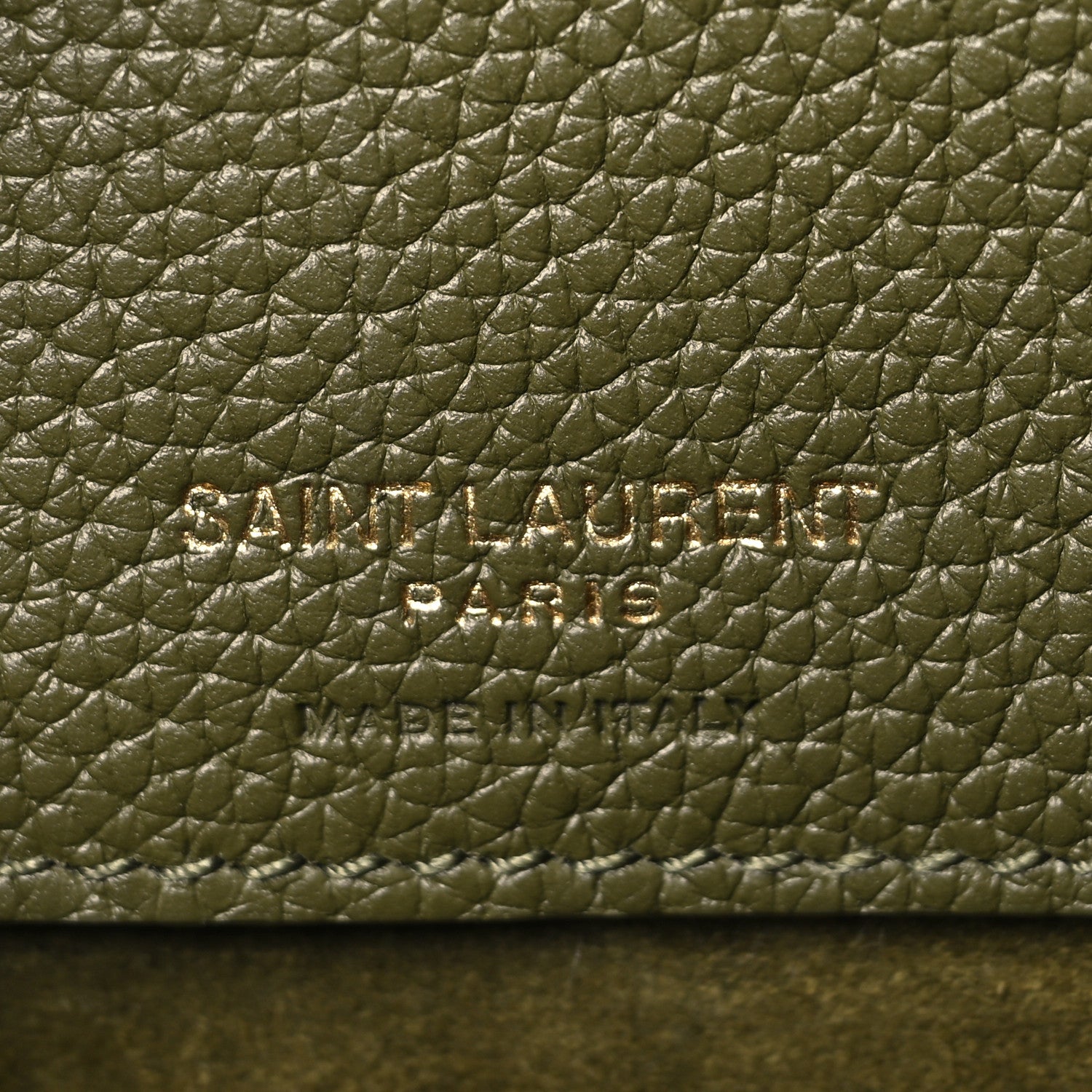 Saint Laurent Grained Calfskin Nano Supple Sac De Jour Loden Green 6 of 10
