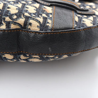 Christian Dior Monogram Traveler Shoulder Bag Navy 10 of 17