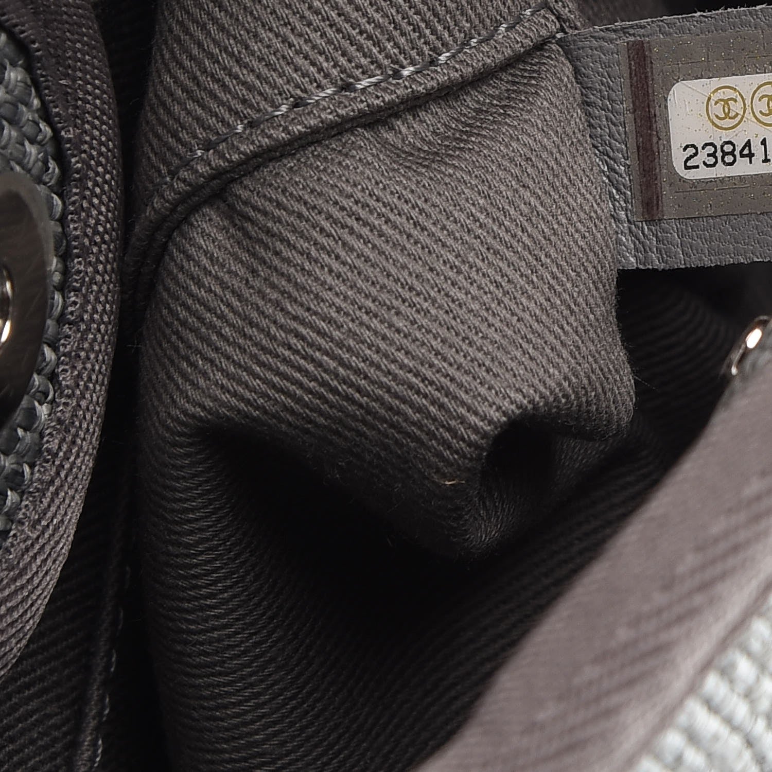 Chanel Canvas Small Deauville Tote Grey 7 of 7