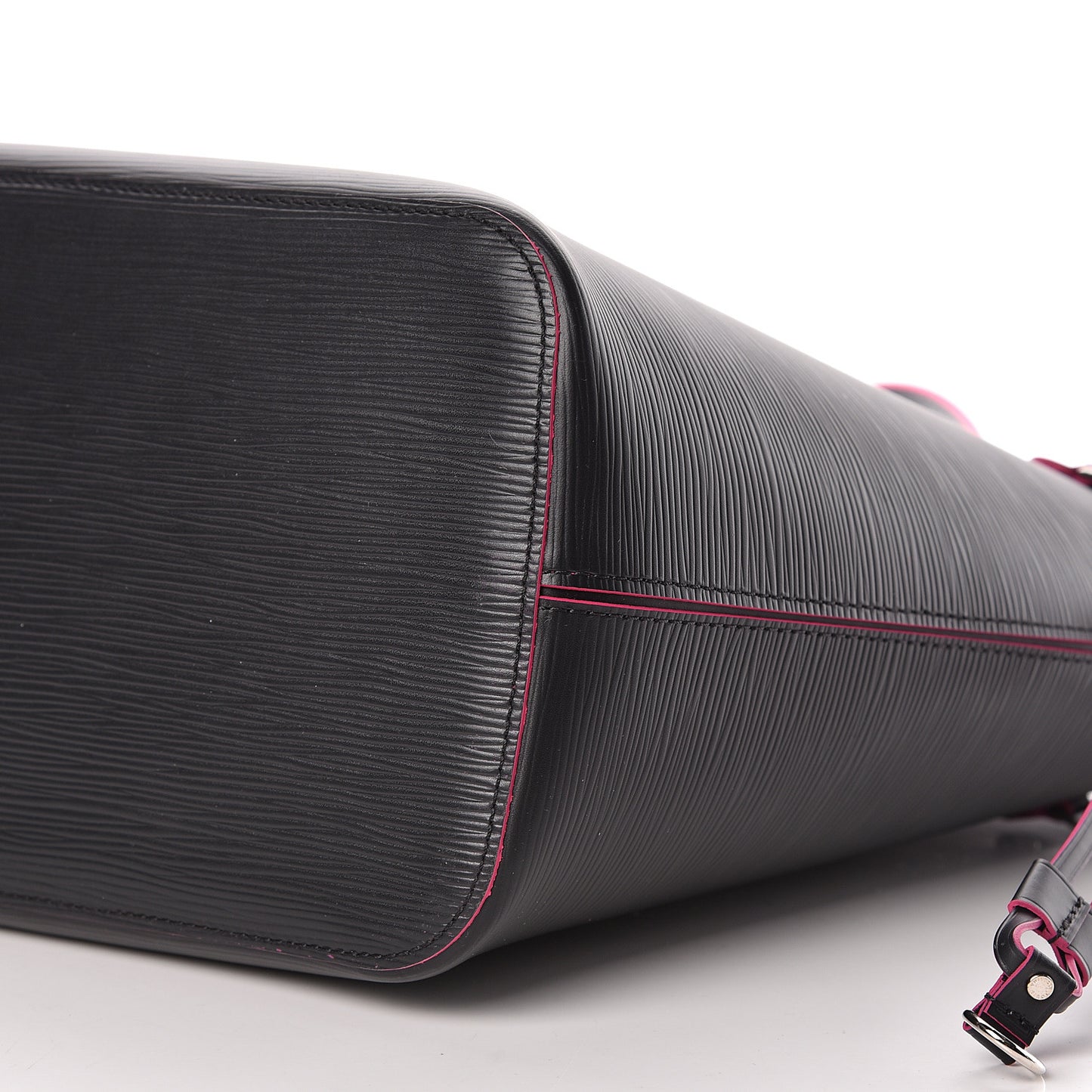 Epi Neverfull MM Black Hot Pink