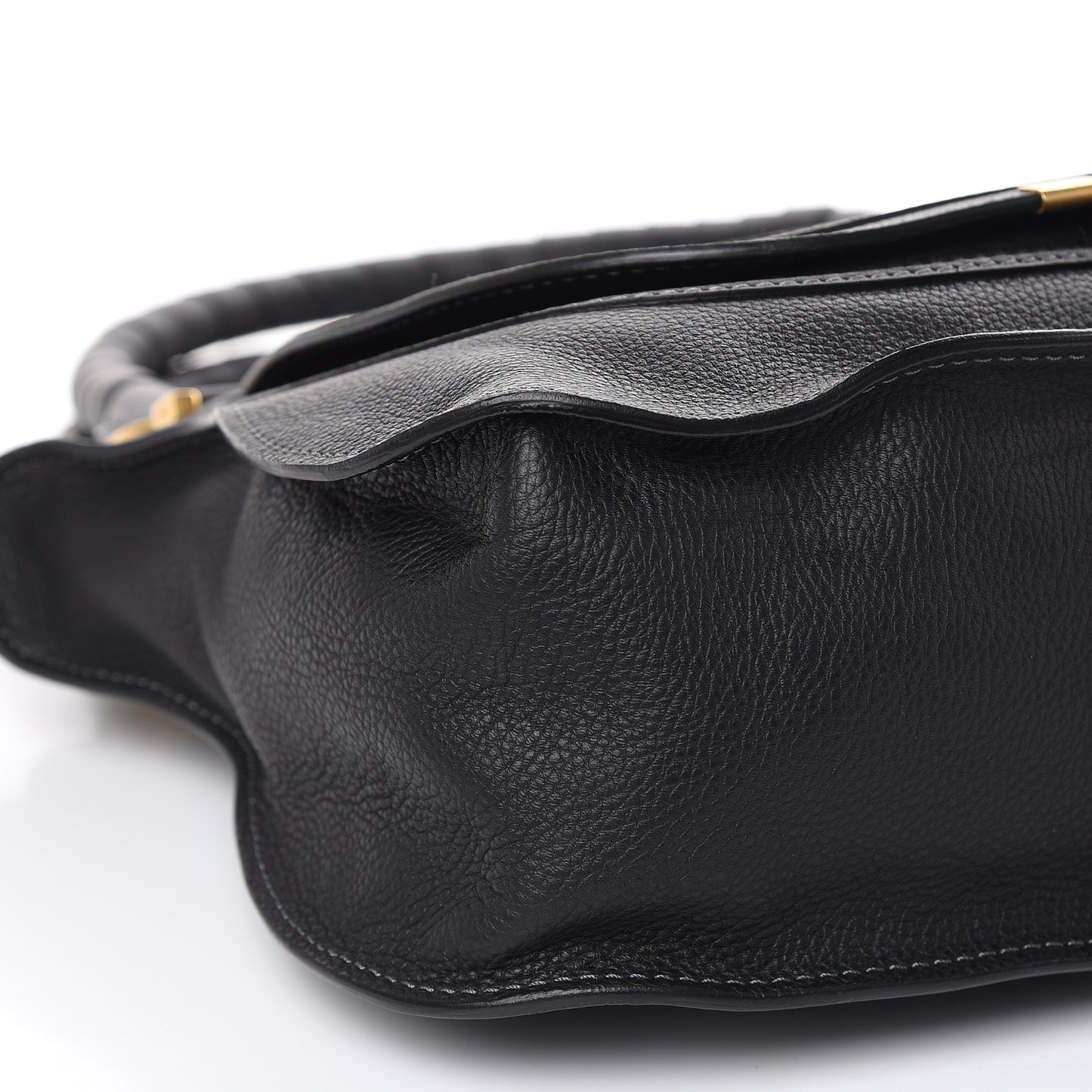 Calfskin Medium Marcie Satchel Black