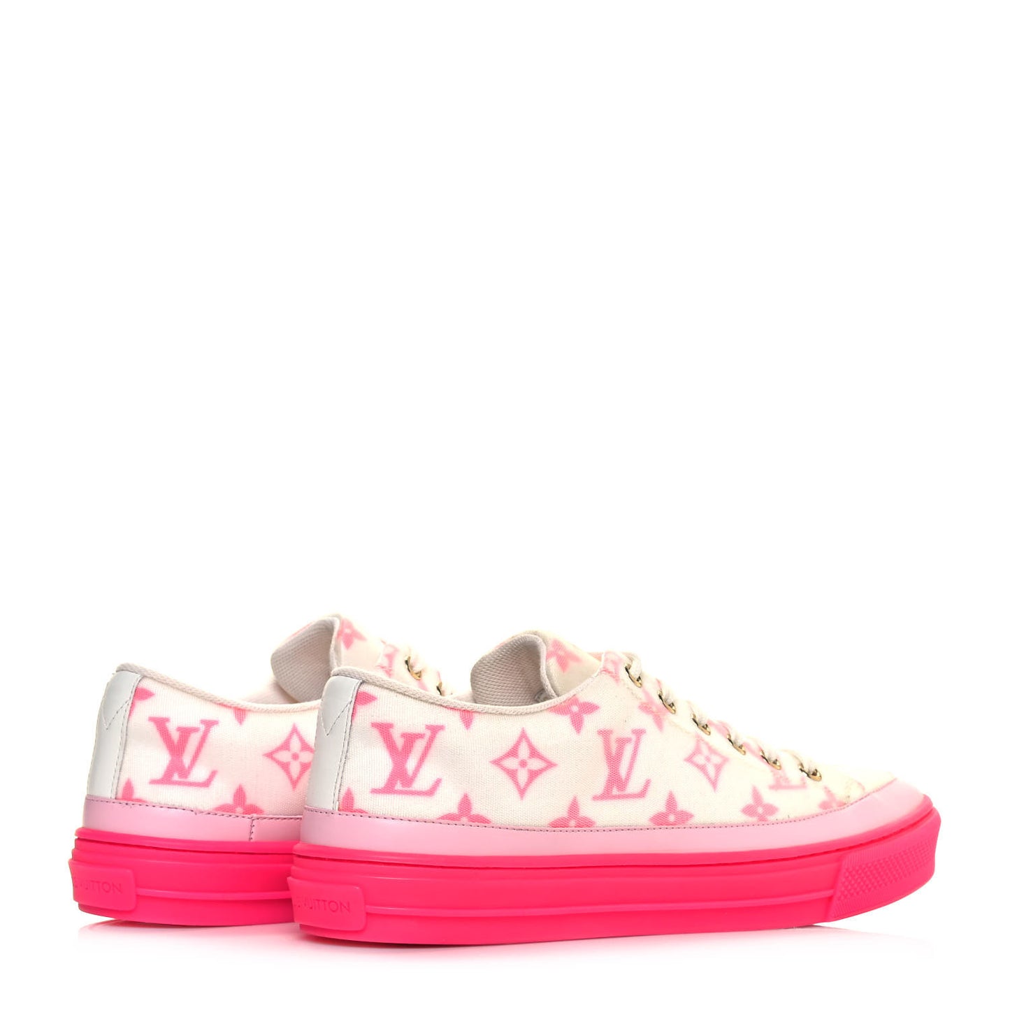 Technical Fabric Monogram Stellar Sneakers 38.5 Rose Pop