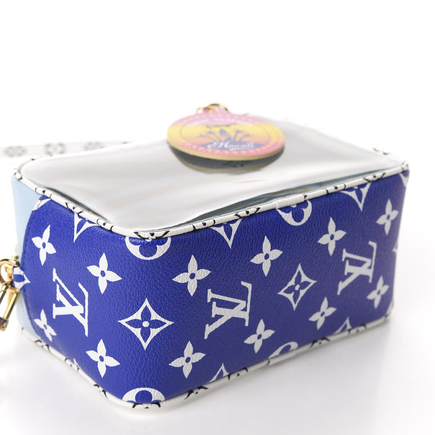 Monogram Giant Hawaii Beach Pouch Blue