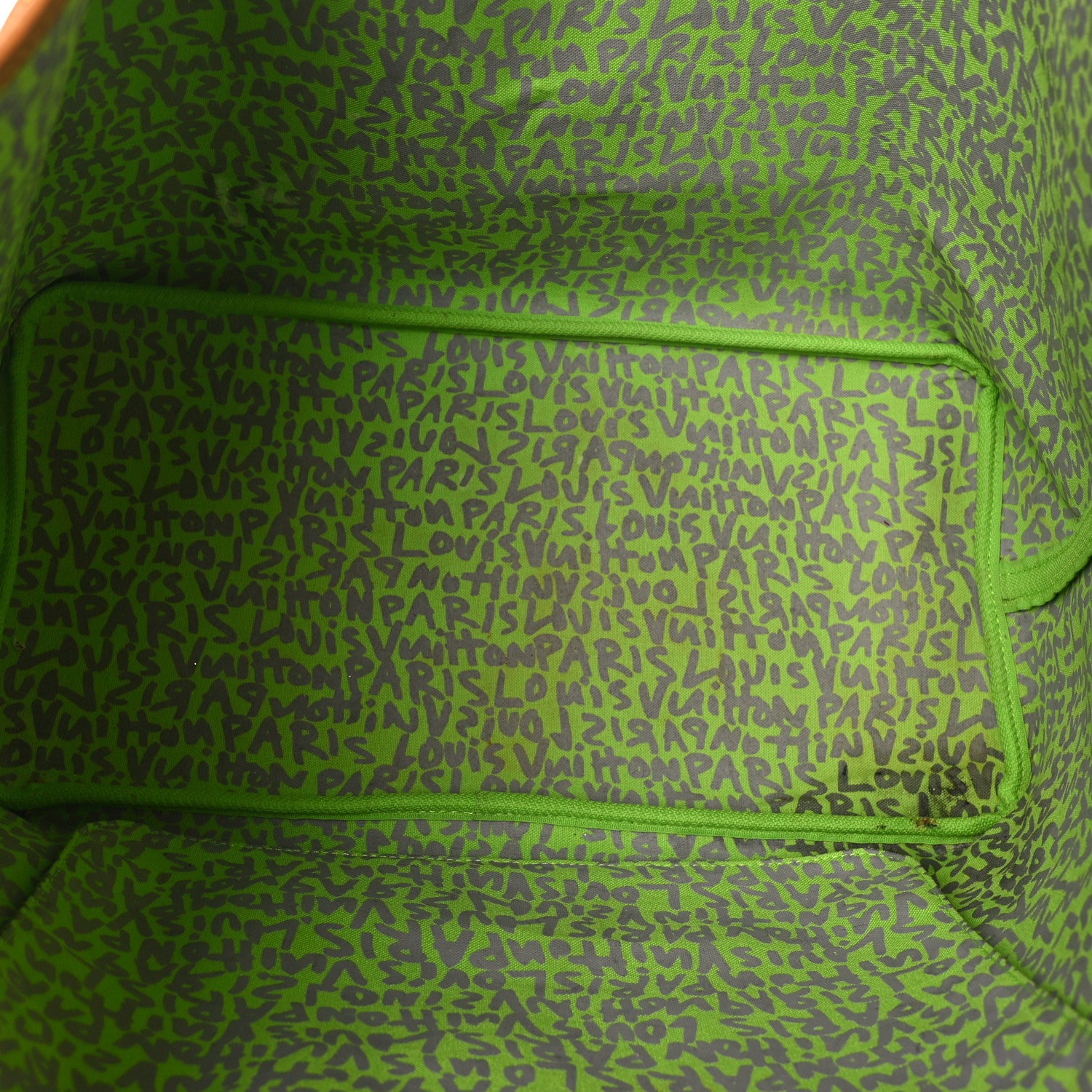 Louis Vuitton Monogram Graffiti Neverfull GM Green 5 of 9
